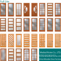 Portes en verre coulissantes composées en bois françaises pour le projet